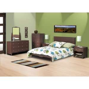  Capri 6 Piece Bedroom Set with Full Bed