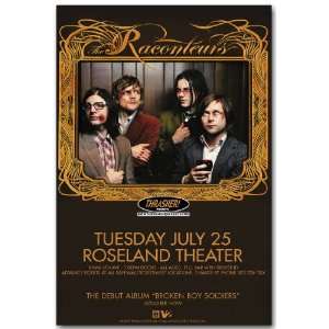  Raconteurs Poster   Concert Flyer   Broken Boy Soldiers 