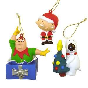  Family Guy Box Set Of (3) Christmas Ornaments #FG0112 