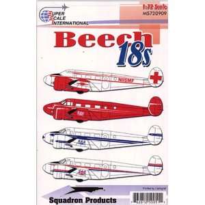  Beech Model 18 Twin Beech (1/72 decals) Toys & Games