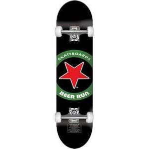  Beer Run Skateboard Circle Star 8.0 w/Raw Trucks & 52mm 