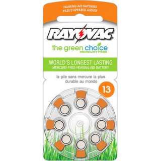 Rayovac Size 13 Hearing Aid Battery 8pk L13ZA 8ZM  