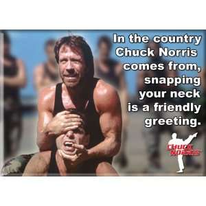  Chuck Norris Snapping Your Neck Magnet 26727D Kitchen 