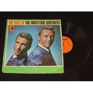 Righteous Brothers The Best of Signed Autographed Record Album Vinyl 