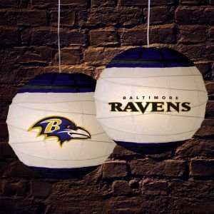  Baltimore Ravens Rice Paper 18 Lamp: Home Improvement