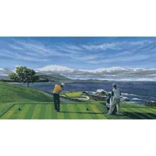  Knockdown by Tony Harris Framed Golf Print Sports 
