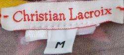 Couture CHRISTIAN LACROIX Lg Sl STRETCH TOP Sz M  