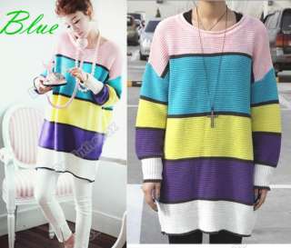 New Women Korea Casual Color Sweater Knitwear Top 2C  
