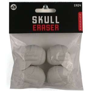  Set of 4 SKULL Shaped Collectible Erasers Toys & Games