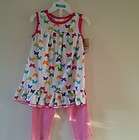 Girls 4T Butterfly Ruffle Summer Pajamas NEW NWT $20 Pink Carters 