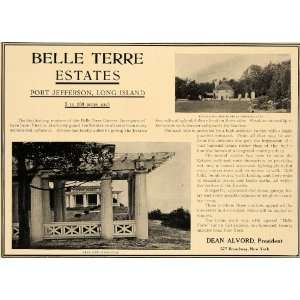  1907 Ad Belle Terre Estates Port Jefferson Dean Alvord 