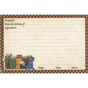 Blue Ribbon Canning 4 X 6 Recipe Cards   Pkg. Of 50  