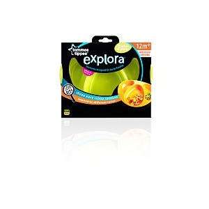  The Tommee Tippee Explora Section Plates 2pk   Lime Green 