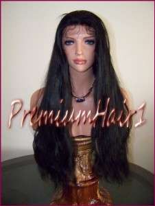 Front Lace Human Indian Hair Remi Remy Wig All Colors 26/30 Natural 