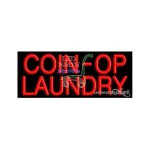  Coin Op Laundry Neon Sign 13 Tall x 32 Wide x 3 Deep 