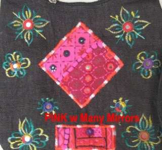 Hemp ORGANIC Cotton Tote Bag Purse SILK Embroidery  