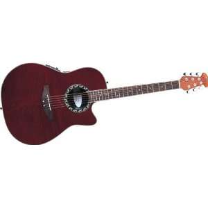  Applause AE128 Super Shallow Acoustic Electric Guitar Red 