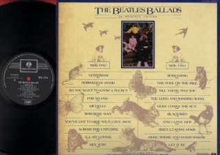The Beatles Ballads EMI Label Singapore 12 LP ELP972  