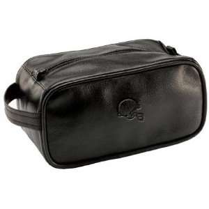    Cleveland Browns Black Leather Toiletries Bag: Sports & Outdoors