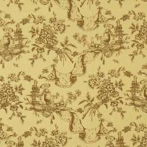   Butterfly Toile Yellow Fabric By The Yard: Arts, Crafts & Sewing