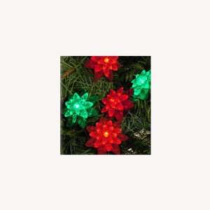   Flower Petal Reflector Christmas Lights   Green Wire: Home & Kitchen