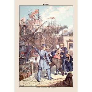   Magazine Ship Building for Repairs 24X36 Giclee Paper
