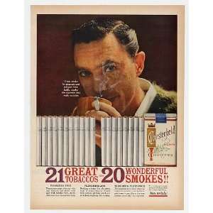   Chesterfield Cigarette 21 Tobaccos Print Ad (5786)