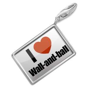  FotoCharms I Love Wall and ball   Charm with Lobster 