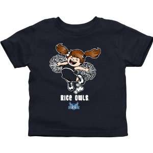  NCAA Rice Owls Toddler Cheer Squad T Shirt   Navy Blue 