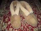 Eddie Bauer Mens Shearling Wool Slippers 11 Nice Condition