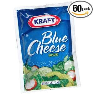 Kraft Blue Cheese Salad Dressing, 1.5 Ounce Packages (Pack of 60 