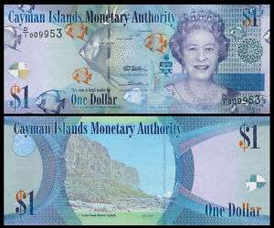 Cayman Islands P NEW One Dollar Year 2010 Unc. Banknote  