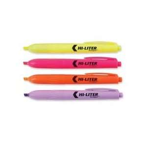  Products Products   Retractable Highlighter, Pen Style, Chisel Tip 