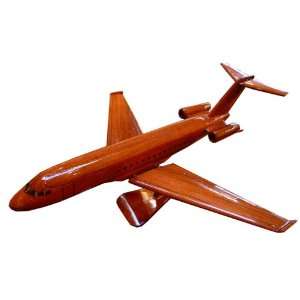  Mahogany Wooden Display Model 757 Commercial Airplane with 