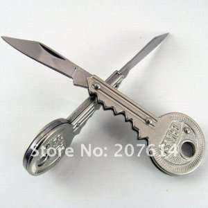   stainless steel key shape pocket knife edc knife
