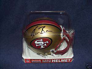 KEVAN BARLOW 49ers 02 TOPPS RESERVE MINI HELMET AUTO  