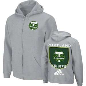  Portland Timbers Grey adidas Soccer Come to Win Full Zip 
