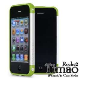  ROCHE2 TIMAO BUMPER CASE for iPhone4/4S GRASS GREEN/WHITE 