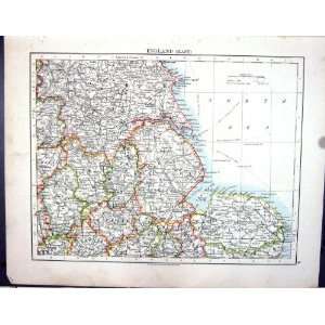   Map 1906 England Humber Wash Scilly Isles Cornwall Devon Home