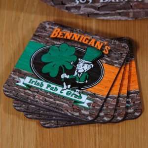  Irish Pub & Grub Coasters (Set of 4): Kitchen & Dining