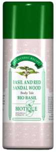 BIOTIQUE BASIL & RED SANDALWOOD POWDER Body Talc (180g)  