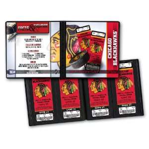    Personalized Chicago Blackhawks NHL Ticket Album