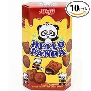 Meiji Asian Hello Panda Double Chocjolate, 1.9 Ounce (Pack of 10 