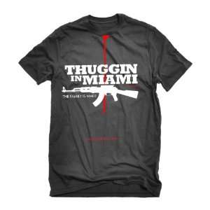  Thuggin in Miami T shirts (Black) 