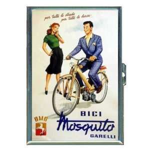   Bicycle Italy Retro ID Holder, Cigarette Case or Wallet: MADE IN USA