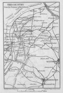 CIVIL WAR: GETTYSBURG MAP.Pennsylvania.Antique Map.1909  
