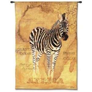  Zebra Safari 53 High Wall Tapestry