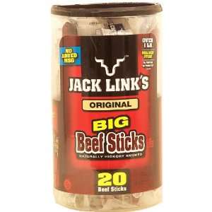 Jack Links Original Big Beef Sticks, 20 .92 oz.:  Grocery 