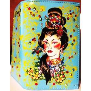  Ed Hardy Geisha Girl Tattoo Design Bi fold Wallet with 