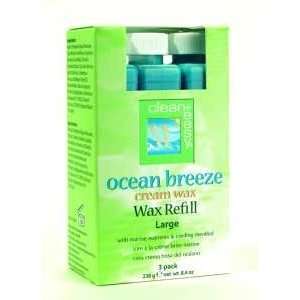    Clean Easy Ocean Breeze Cream Wax Large (pack of 3): Beauty